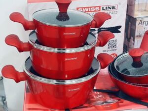 bateria de cocina roja